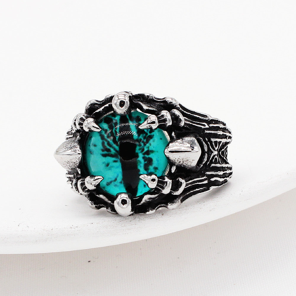 Wizard Skull Titanium Steel Ring