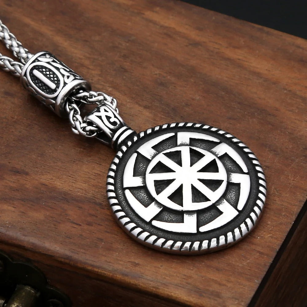 Viking Sun Pendant Necklace