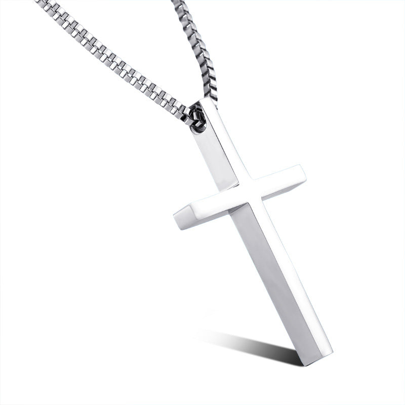 Stainless Steel Unisex Cross Pendant – Version Of The Titanium Steel Pendant Necklace