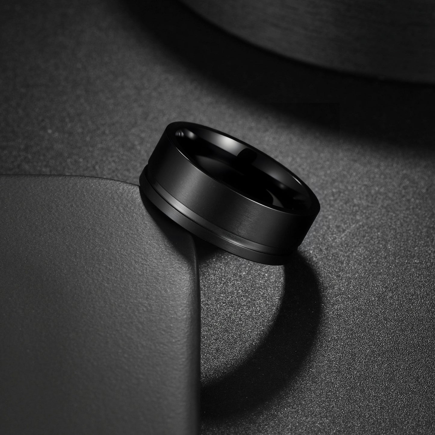 Mens Stainless Steel Ring Matte Brushed Everyday Genie By Planderful Unisex Fashion Accessory