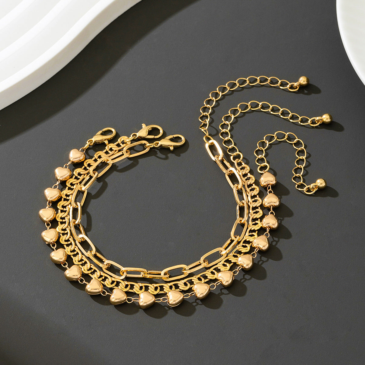 Planderful Vienna Verve Bracelet Set – Stylish Minimalist Three-Layer Design