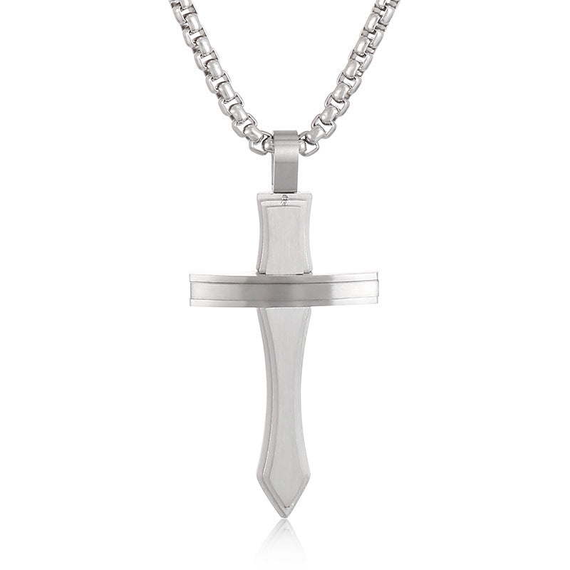 Cross-Border Creative Sword Pendant for Men - Personalized Titanium Steel Fashion Accessory from Japan and South Korea