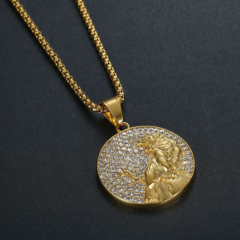 Steel Necklace - Luxury Tiger Pendant