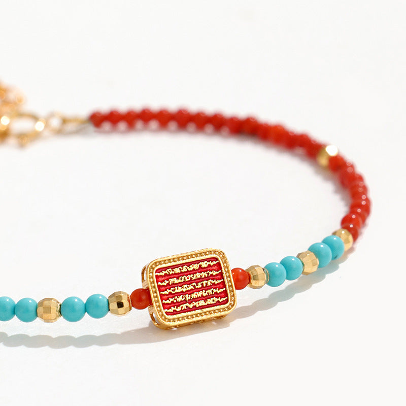 Planderful Fortune's Favor Bracelet – Artistic Turquoise Design