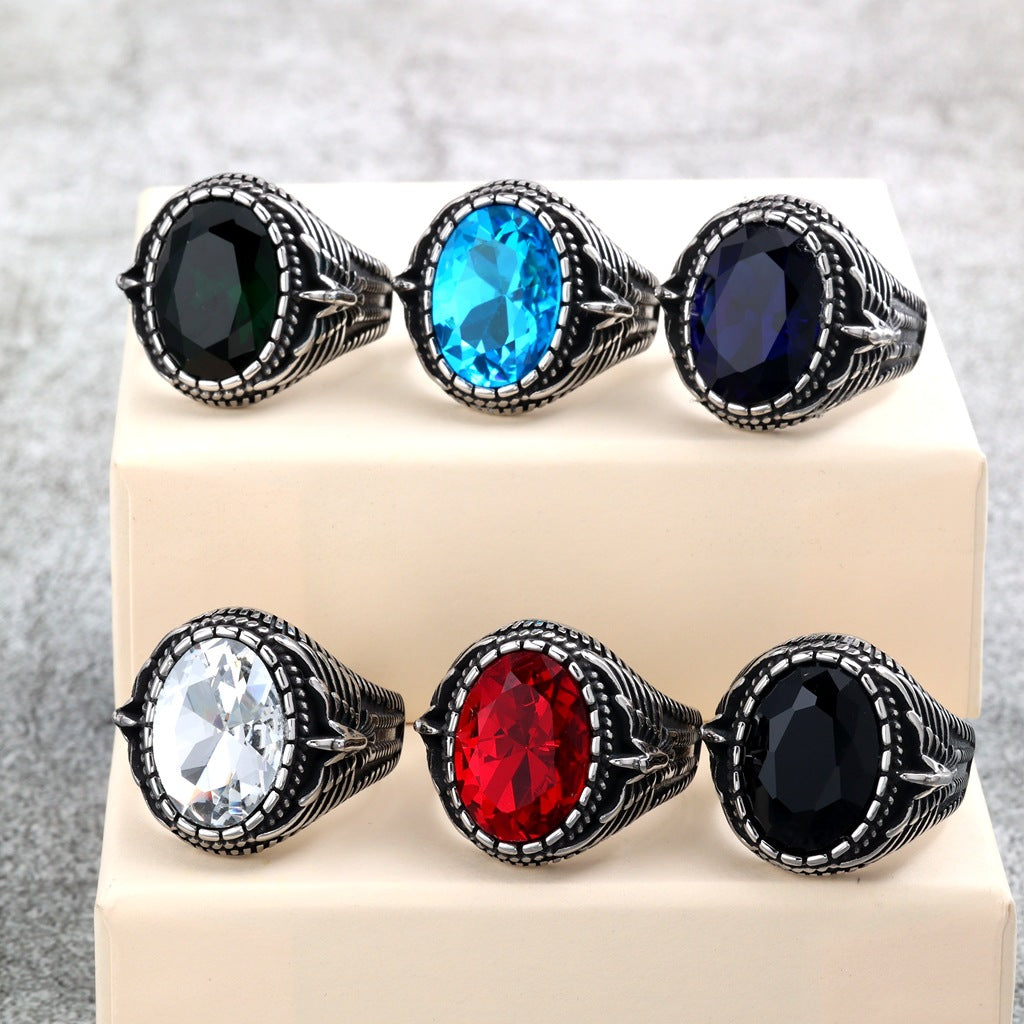 Vintage Solid Stainless Steel Men's Ring