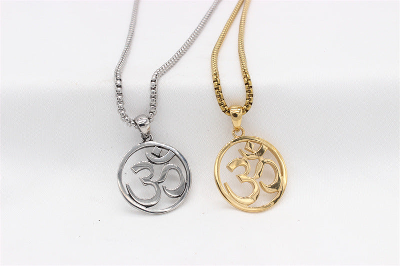 Planderful European And American Religious Symbols Pendant Titanium Steel Unisex Protection Statement Jewelry