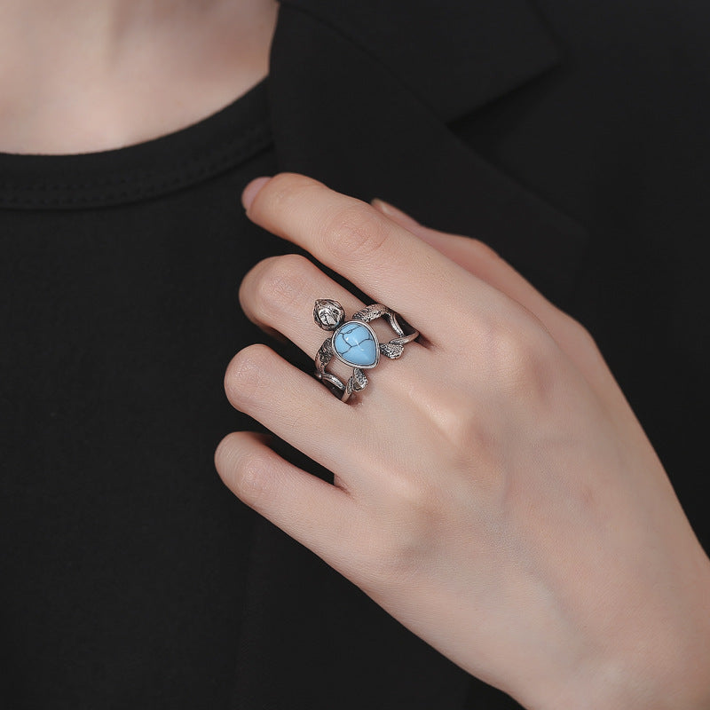 Turquoise Ring – Vintage Indian Style