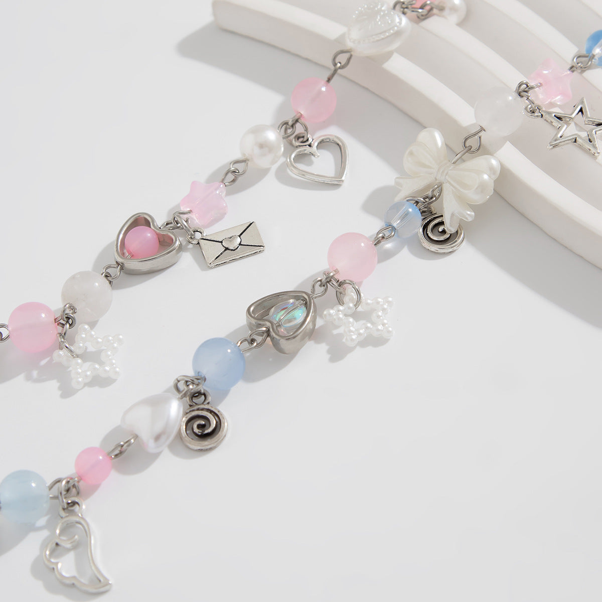 Planderful Vienna Verve Bracelet For Women Pastoral Bow Tassel Imitation Pearl Star Jewelry