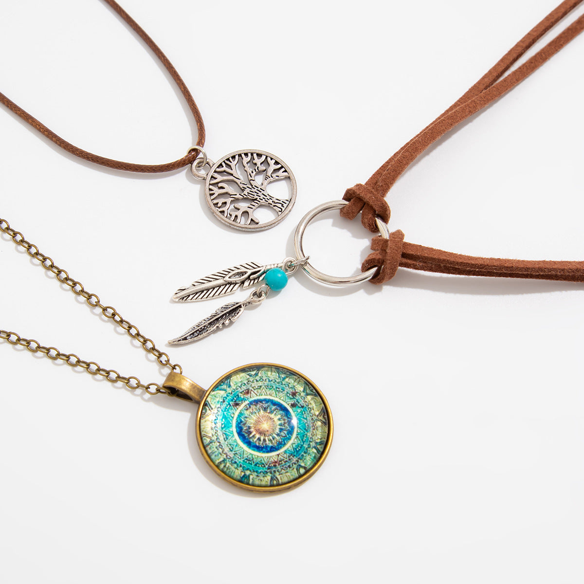 Planderful Vienna Verve Necklace – National Retro Multi-Layer Design