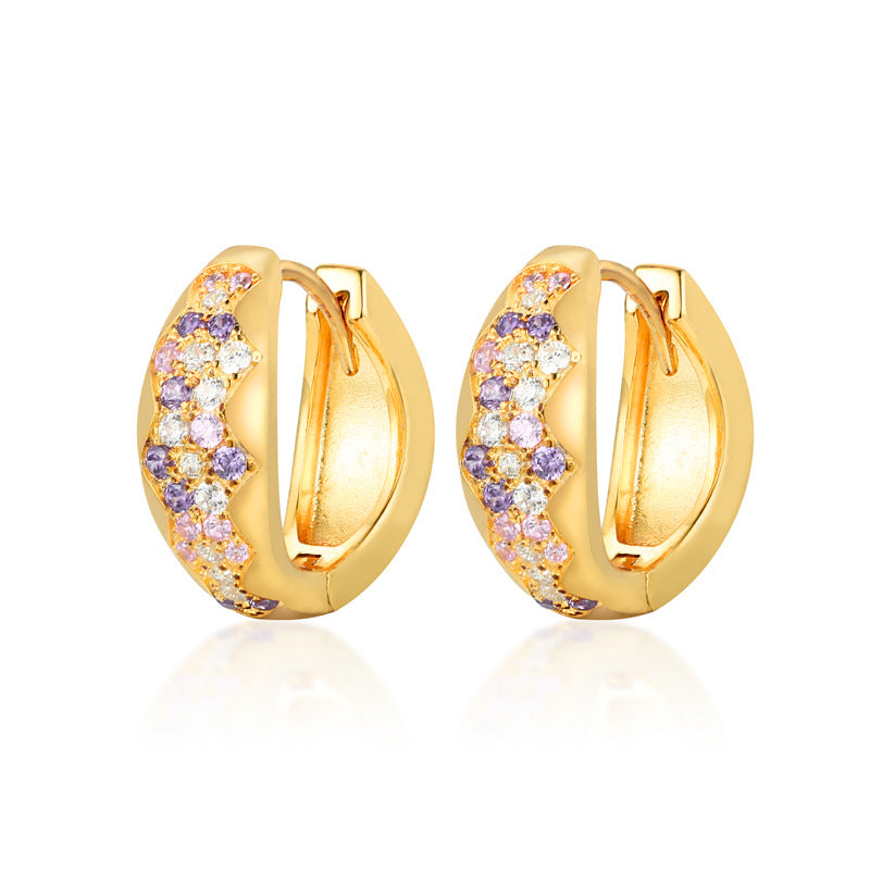 Planderful S925 Sterling Silver Earrings Zircon Women