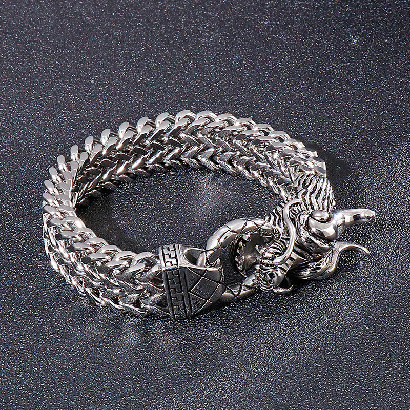 Keel Chain Men's Dragon Bracelet – Men's Dragon Head Bracelet
