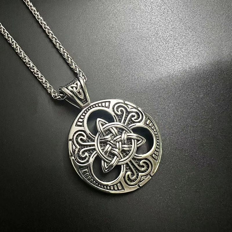 Viking Celtic Knot Stainless Steel Necklace By Planderful Everyday Genie For Men Gift
