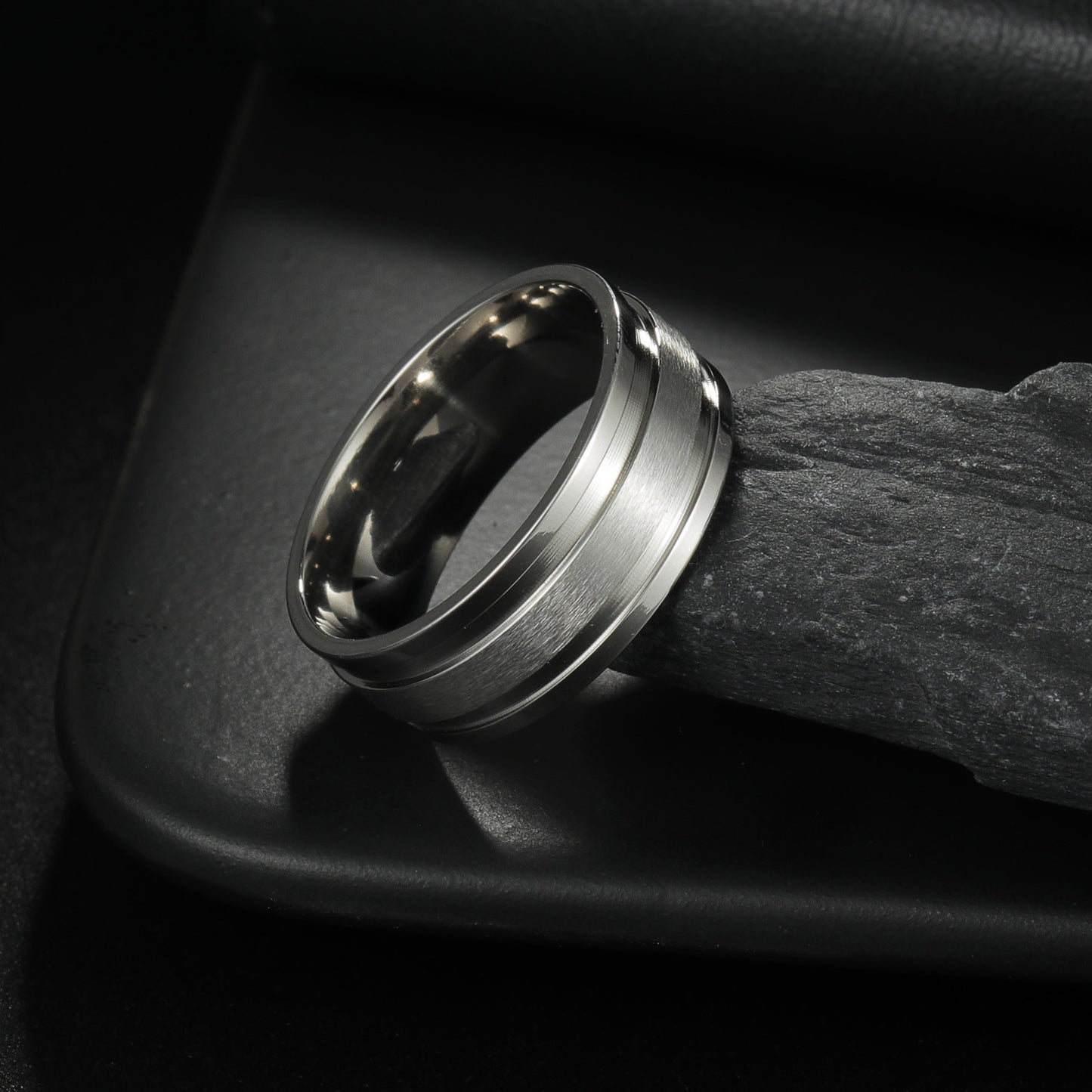 Planderful Titanium Steel Ring For Men Unisex Simple Design Durable Everyday Wear Protection Statement
