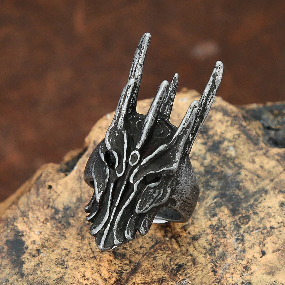 Gothic Skull Stainless Steel Men's Ring