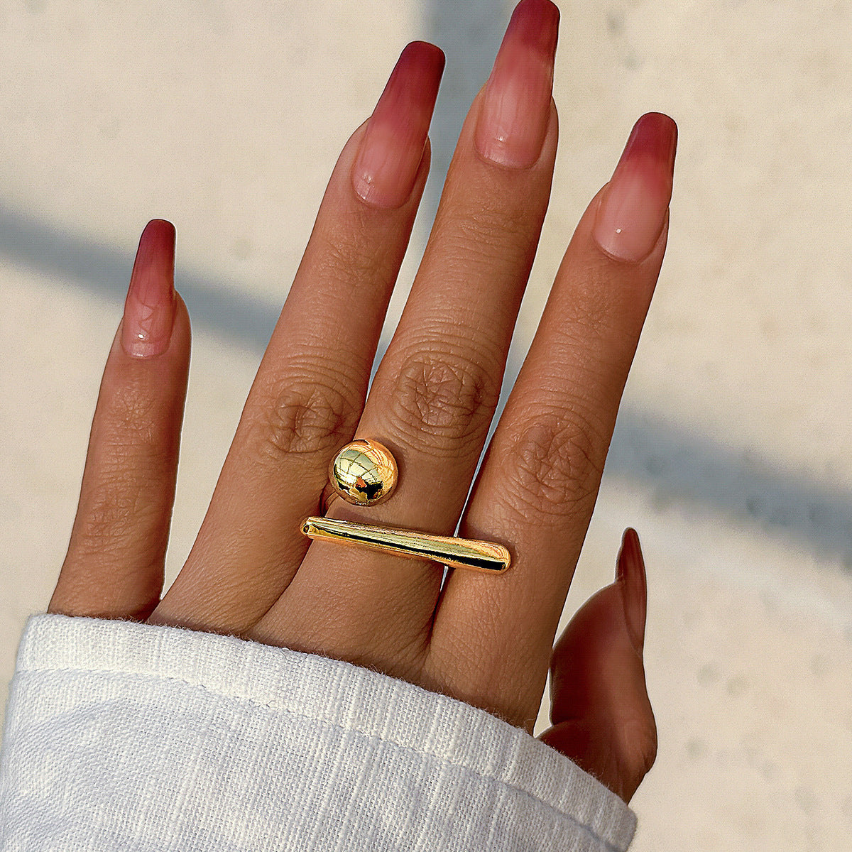 Butterfly Bow Two-finger Exaggerated Ring from Vienna Verve Collection