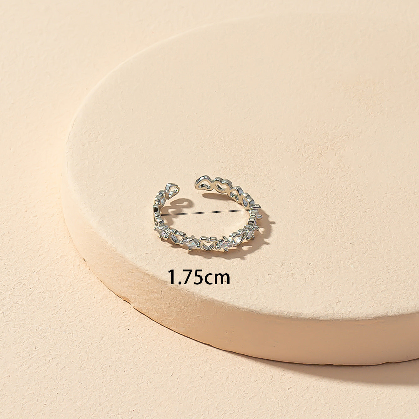 Heartfelt Elegance: Contemporary Heart Opening Ring with a Twist