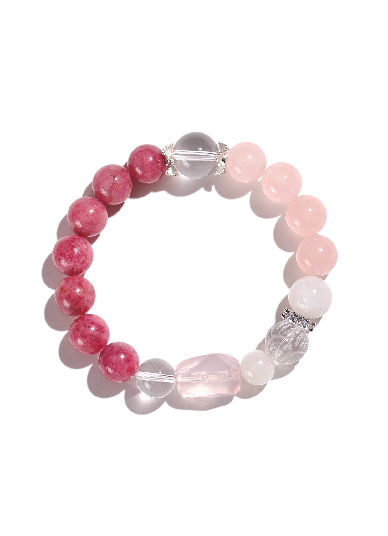 Planderful Fortune's Favor Bracelet – Elegant Pigeon Blood Red Strawberry Crystal Design