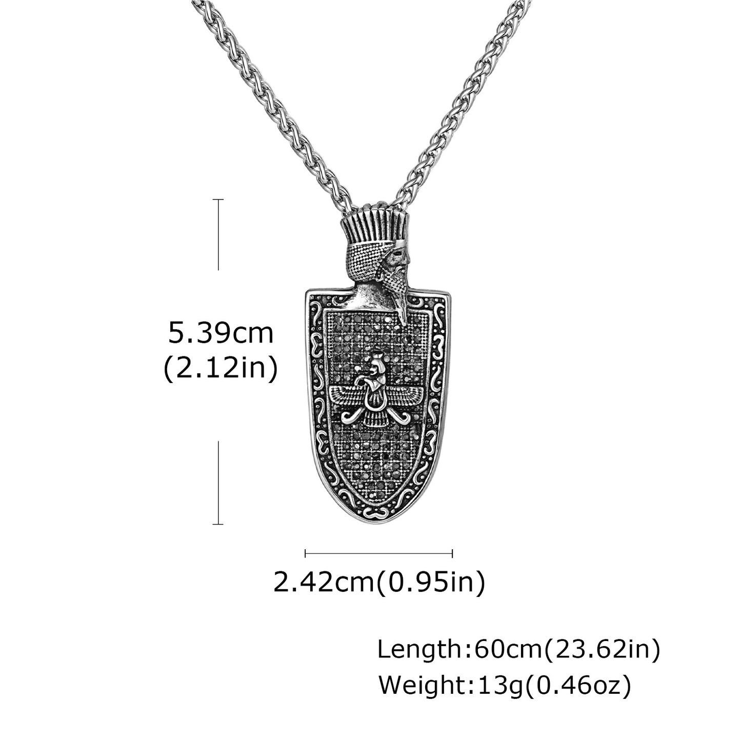 Planderful Personalized Cultural Pendant For Men Gun Metal