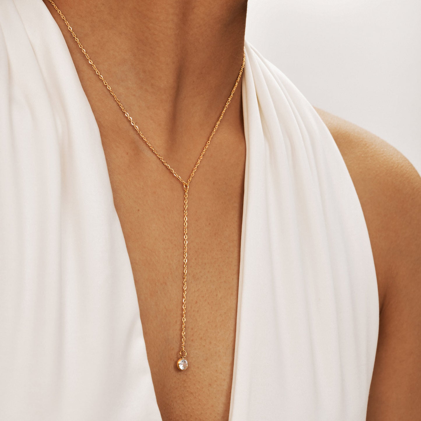 A Variety Of Y-Shaped Necklace – Women's Gold Imitation Pearl Tassel Stacked With Style