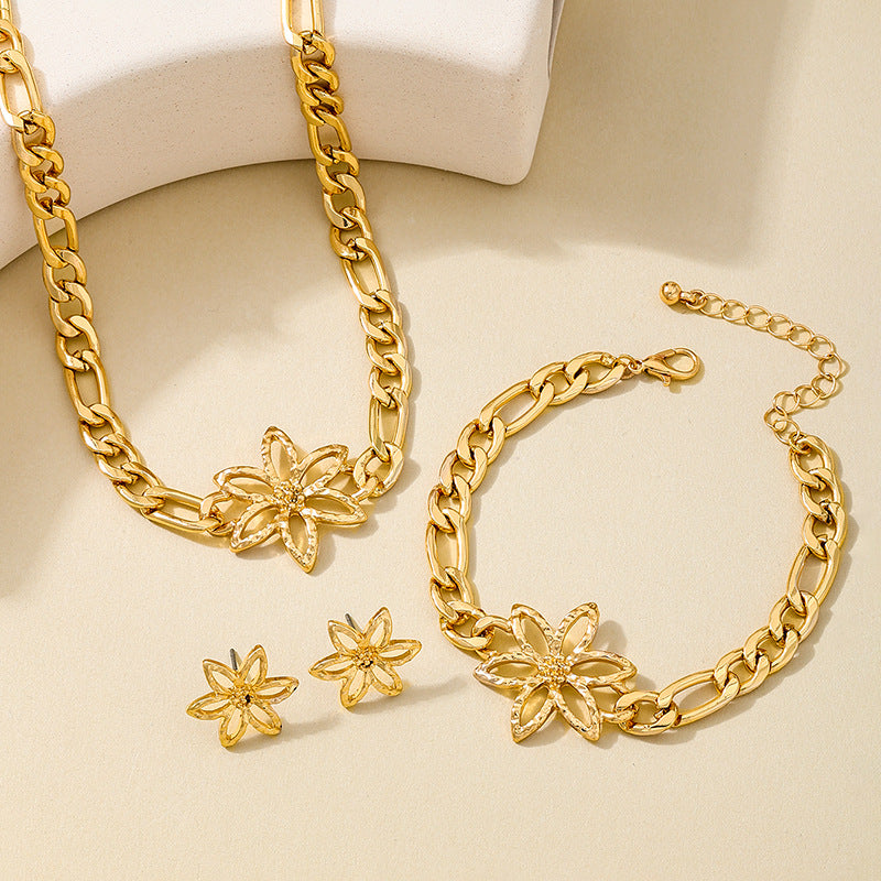 Elegant Metal Chain Jewelry Set for Women by Planderful