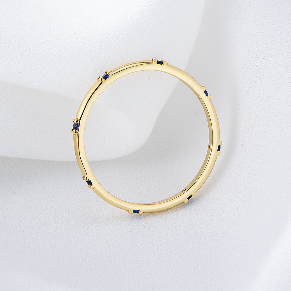 S925 Sterling Silver Zircon Ring Style Zircon Ring