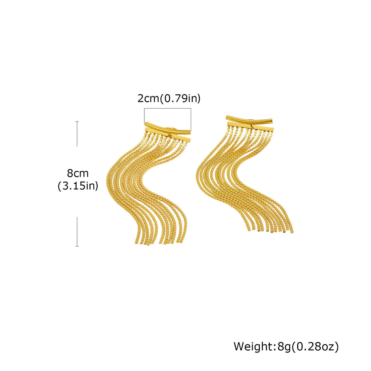 Modern Stainless Steel Earrings