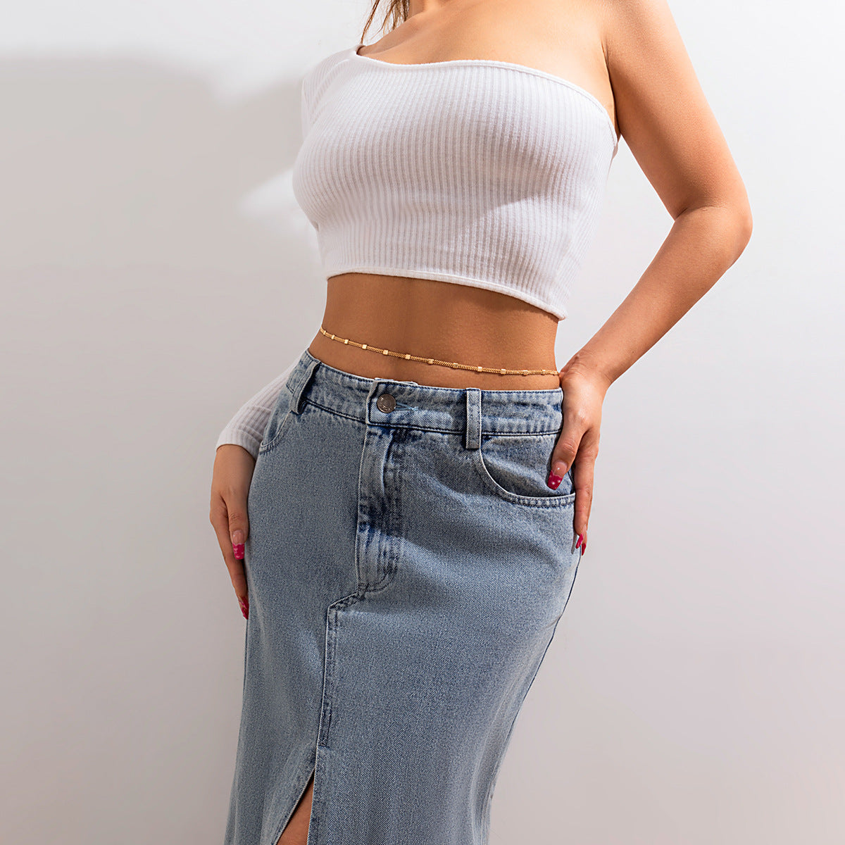 Stylish Multi-layer Body Chain for Women with Vintage Oversized Design