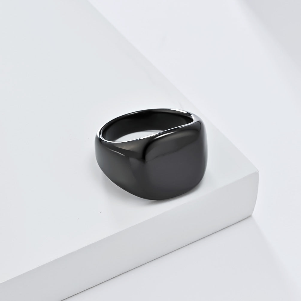 Planderful Stainless Steel Ring For Men With Mirror Finish And Smooth Neutral European American Style Sizes 7 To 13