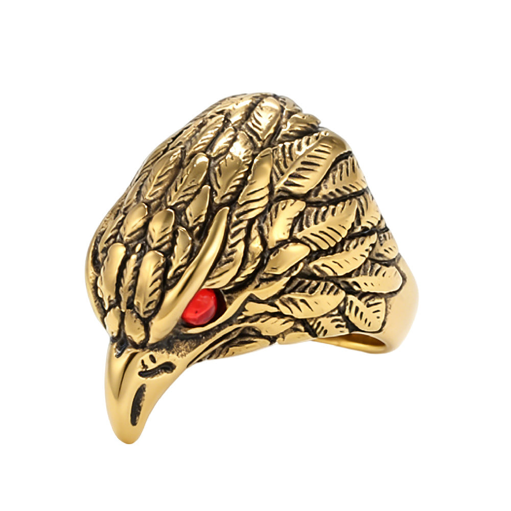 Personalized Retro Eagle Ring For Unisex Protection By Planderful Everyday Genie Collection