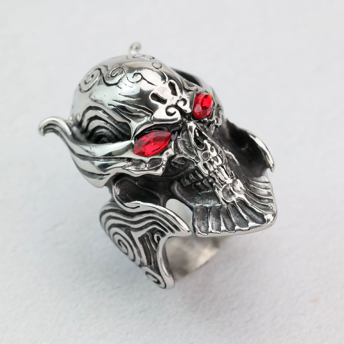 Punk Skull Stainless Steel Men's Ring