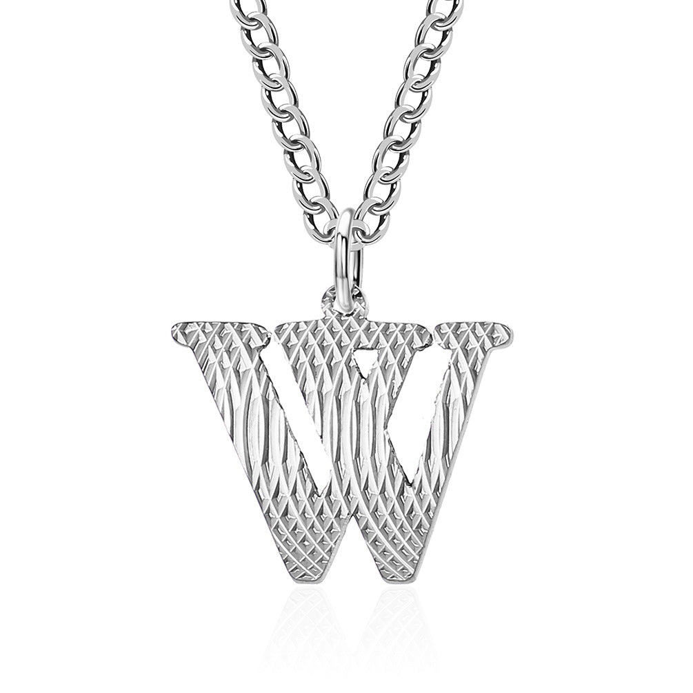 Planderful Everyday Genie Gold Plated Letter Surname Pendant For Couples Unisex Premium Magazine Style Jewelry