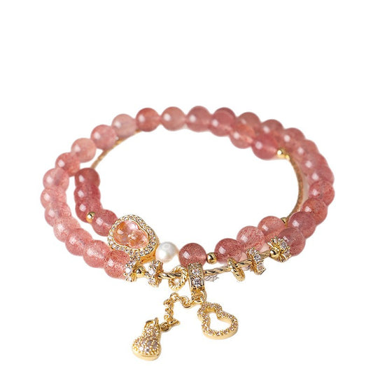 Freshwater Pearl Aquamarine Amethyst Bracelet