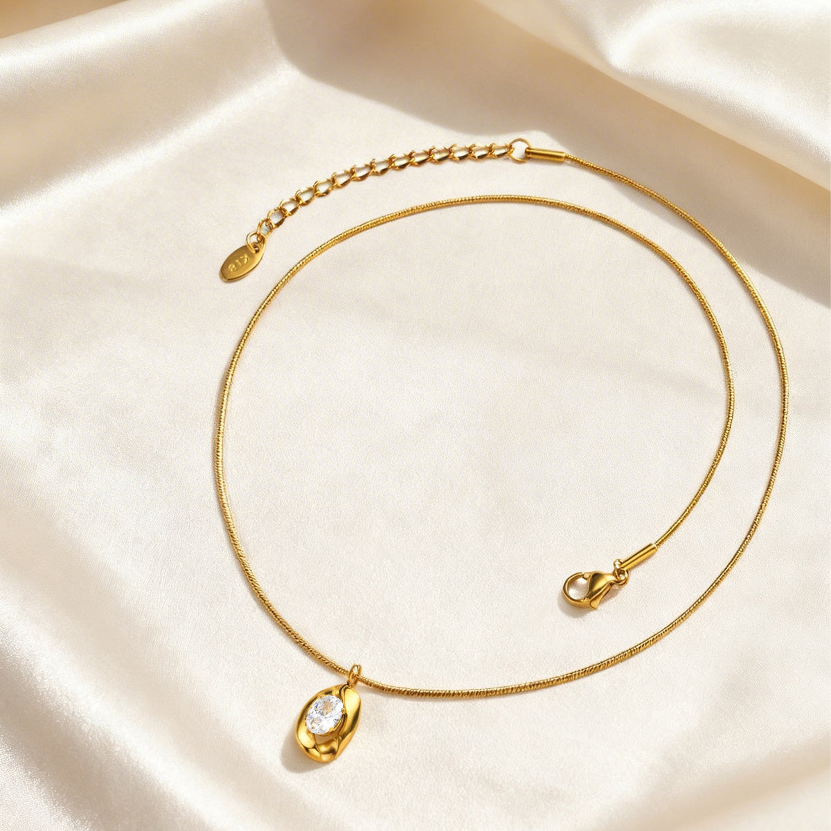 Zircon Jewelry — Stud Earrings or Necklace
