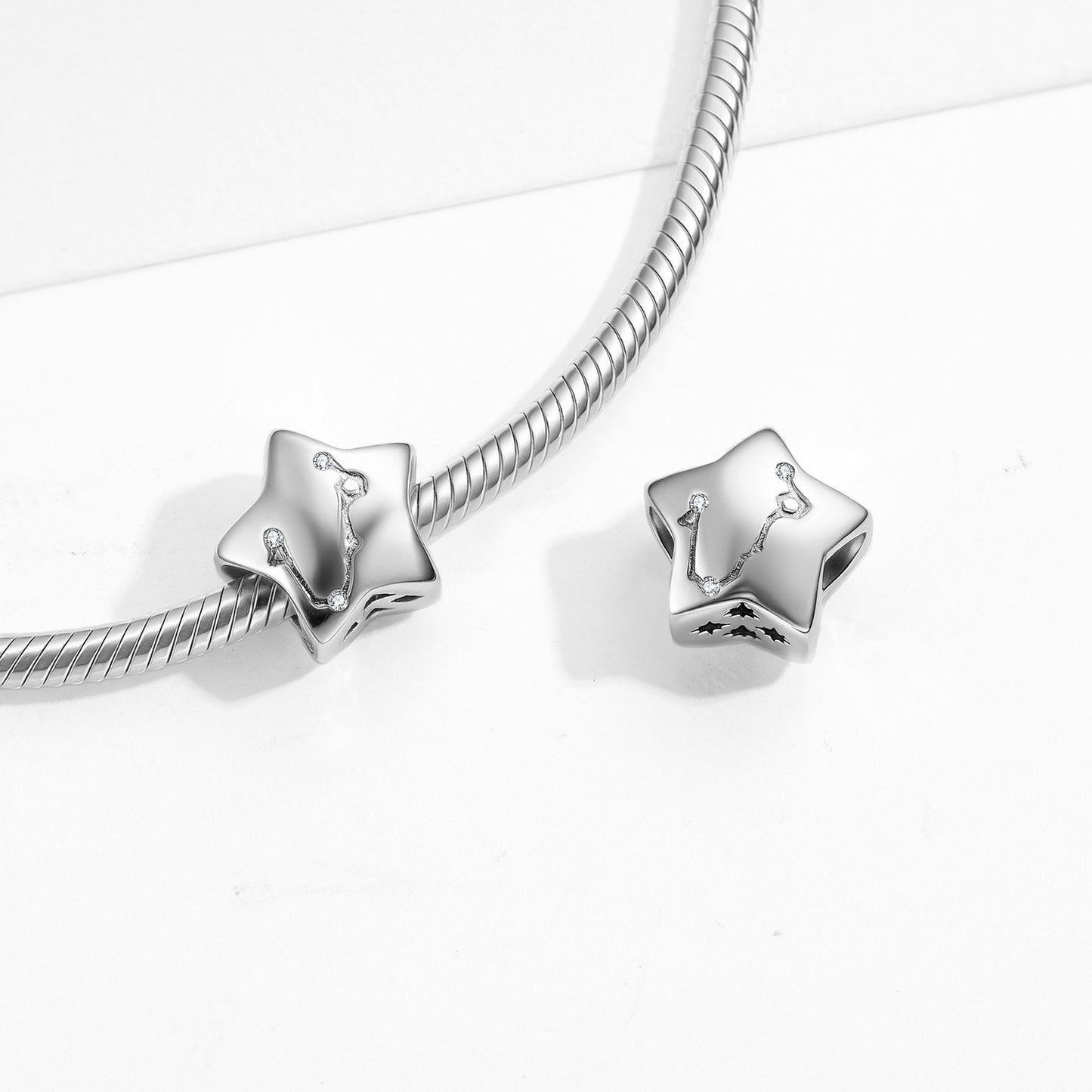 Planderful Jewelry Sterling Silver Bracelet Constellation Beads S925 Minimalist Elegance