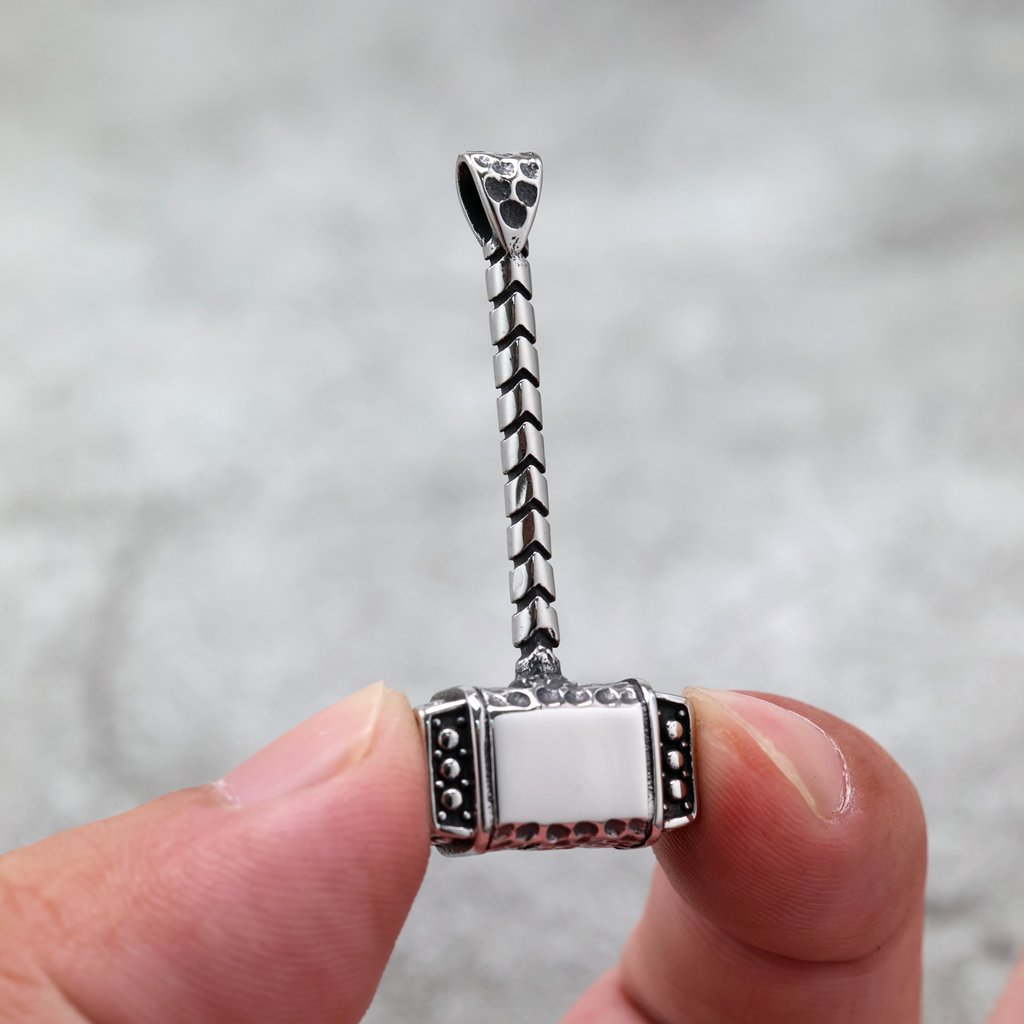 Vintage Viking Stainless Steel Men's Pendant Necklace