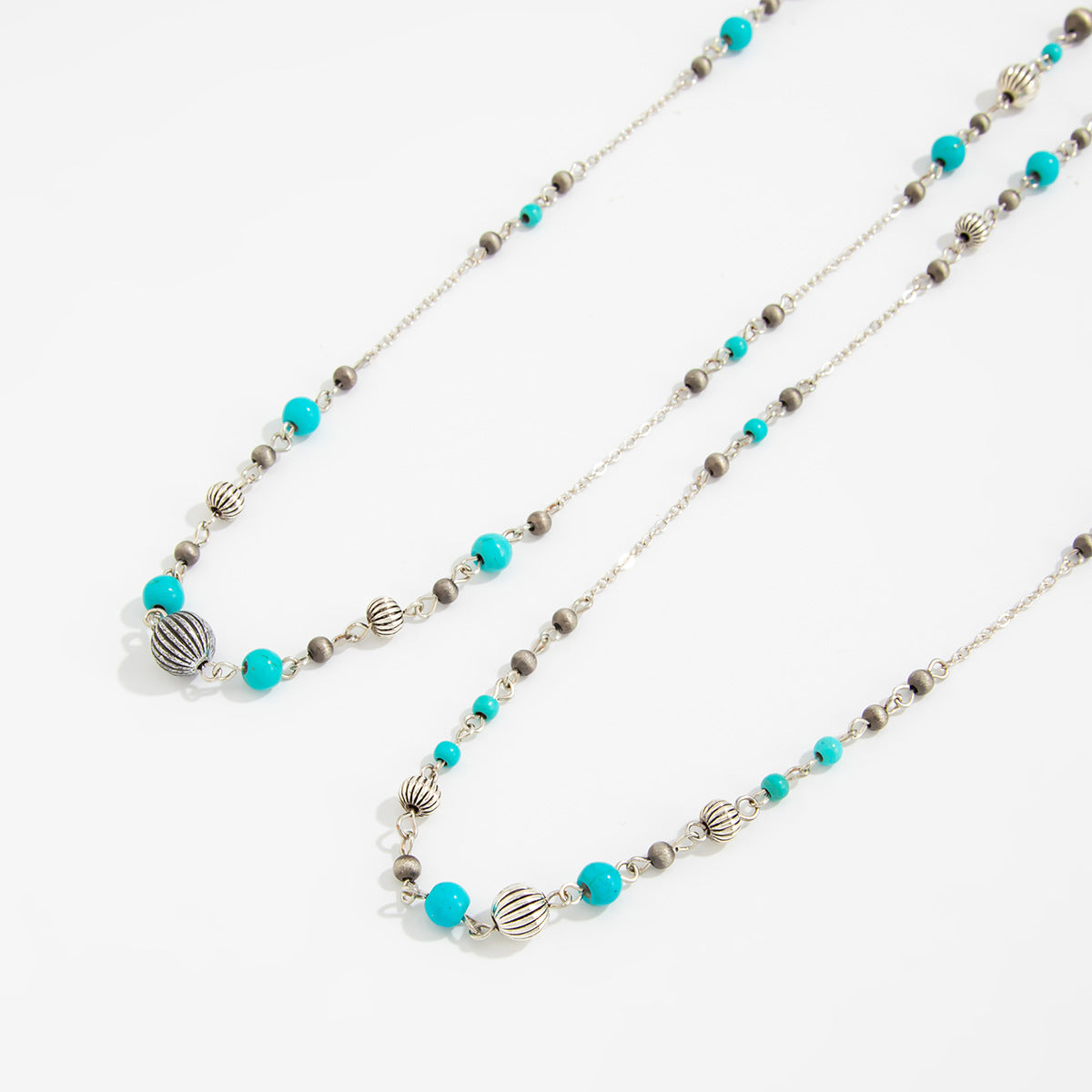 Retro Star-Shaped Fringed Sweater Chain For Imitation Pearls Stacked With Long Necklaces Necklace