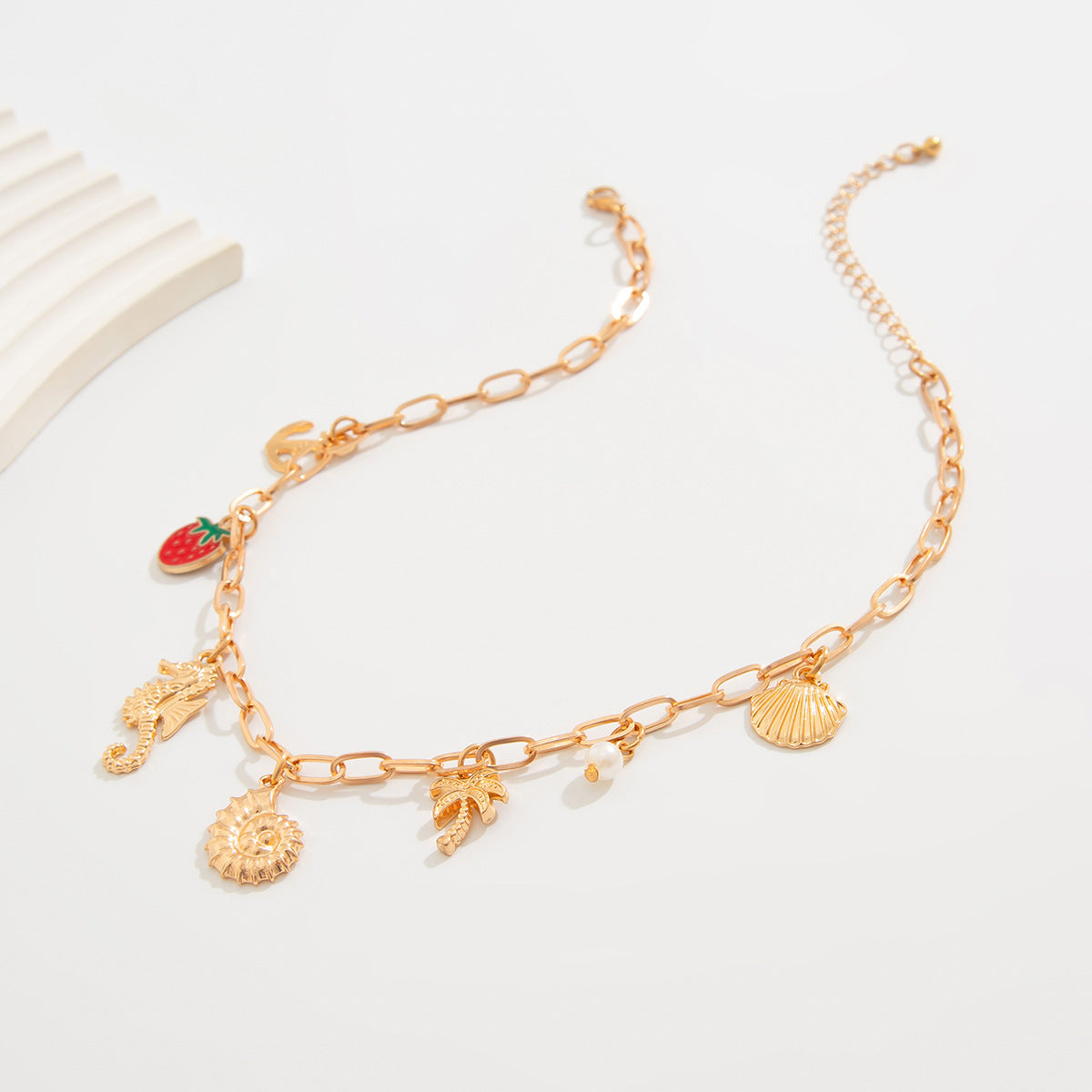 Planderful Vienna Verve Necklace – Elegant Imitation Pearl Fringe Design