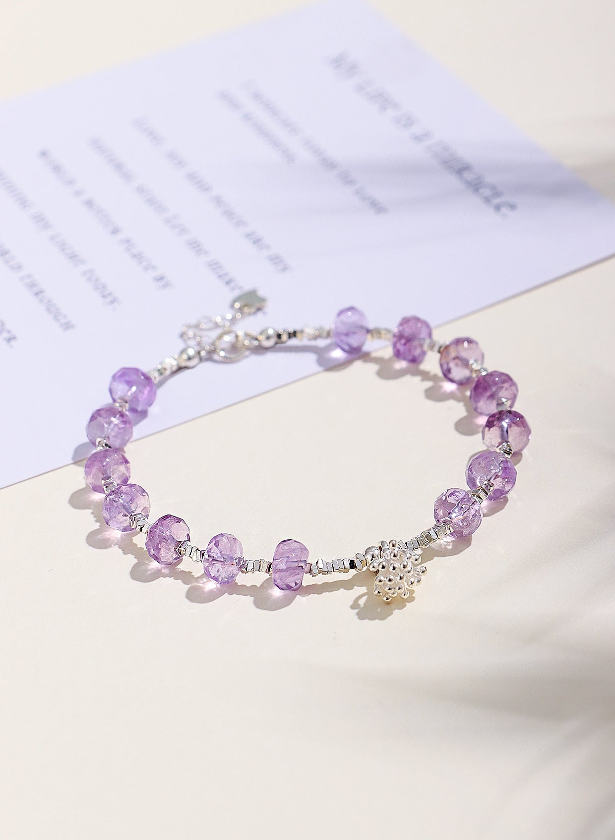 Planderful Fortune's Favor Bracelet – Premium Amethyst Beaded Design