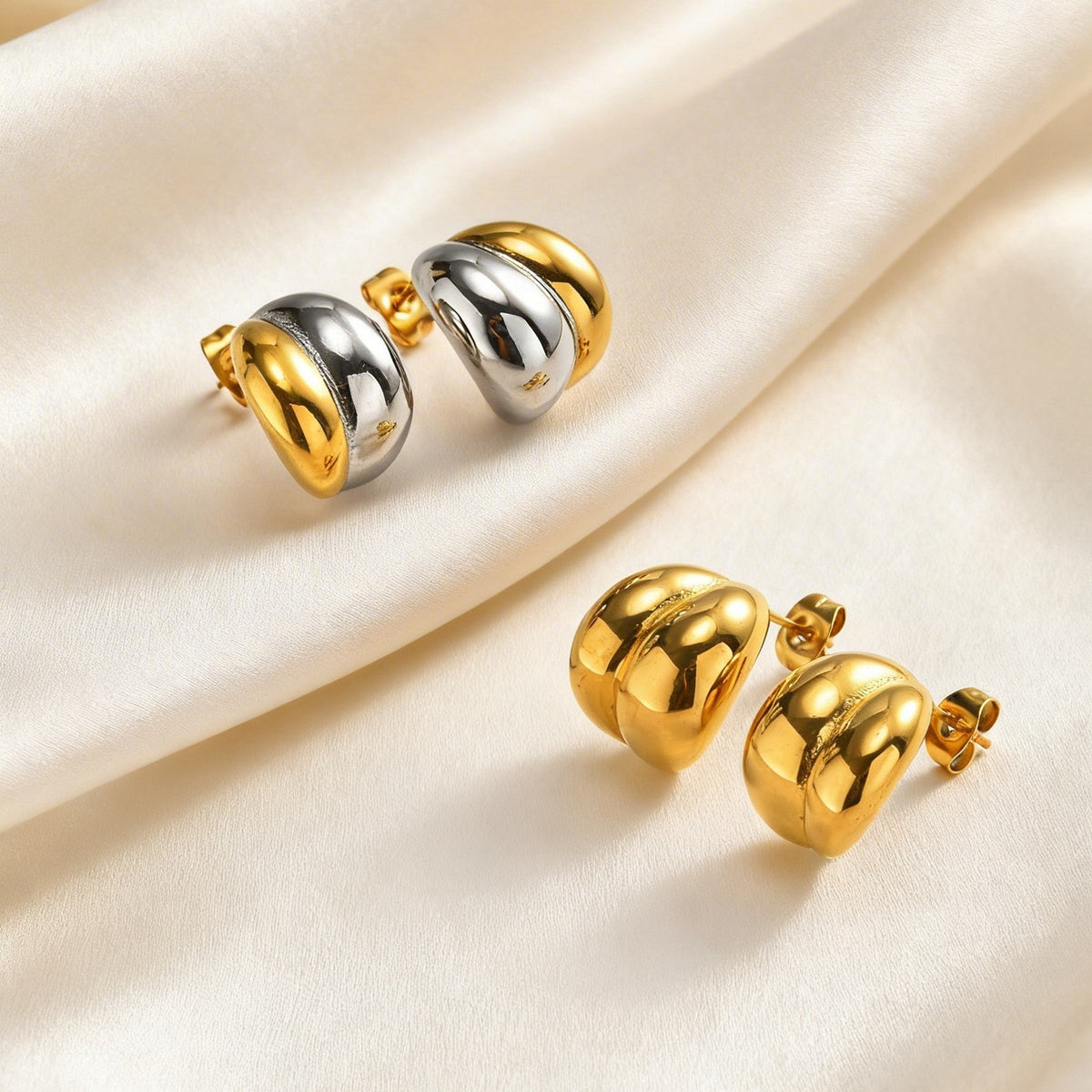Stainless Steel Geometric Earrings