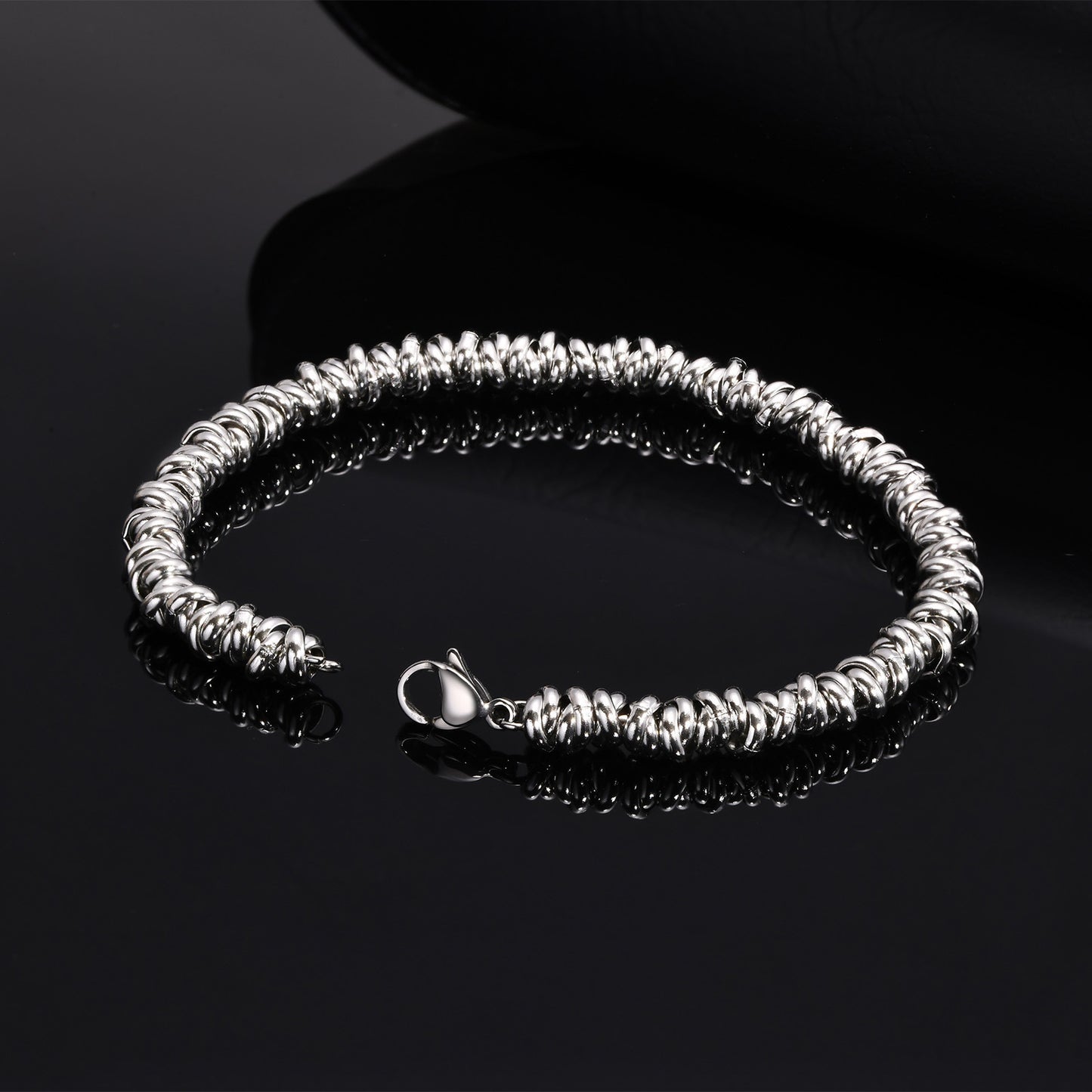 Stainless Steel Fashion Simple Unisex Open Ring Bracelet