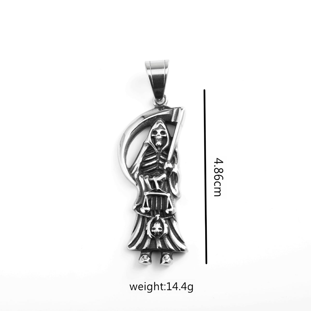 Vintage Stainless Steel Pendant Necklace