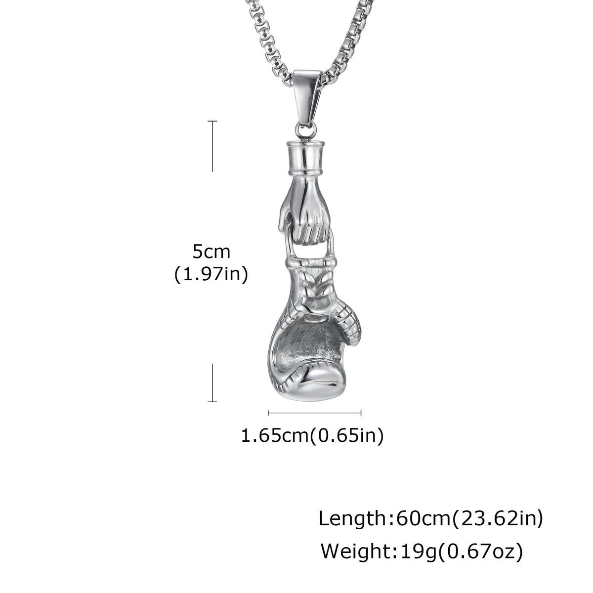 Vintage Stainless Steel Pendant