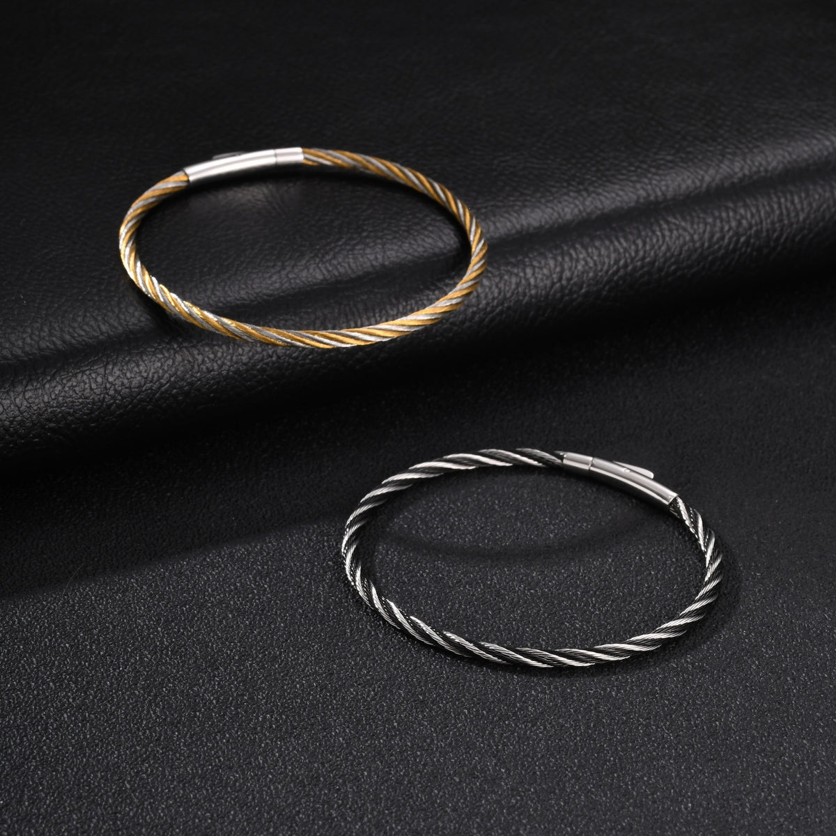 Adjustable Vintage Stainless Steel Bracelet for Men