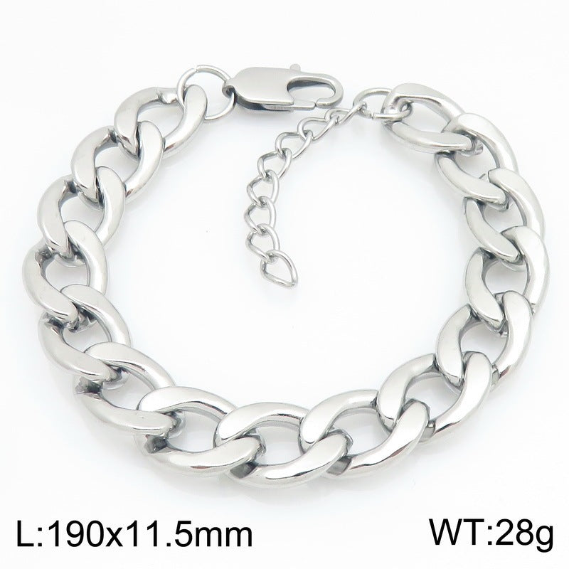 Minimalist Figaro Chain Stainless Steel Bracelet – Unisex Nk Chain Adjustable Handmade