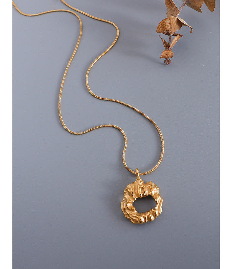 18k Gold Plated Pendant Necklace for Women - Unique European Style Jewelry