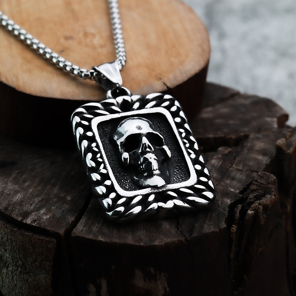 Specially for Foreign Trade Stainless Steel Skull Pendants