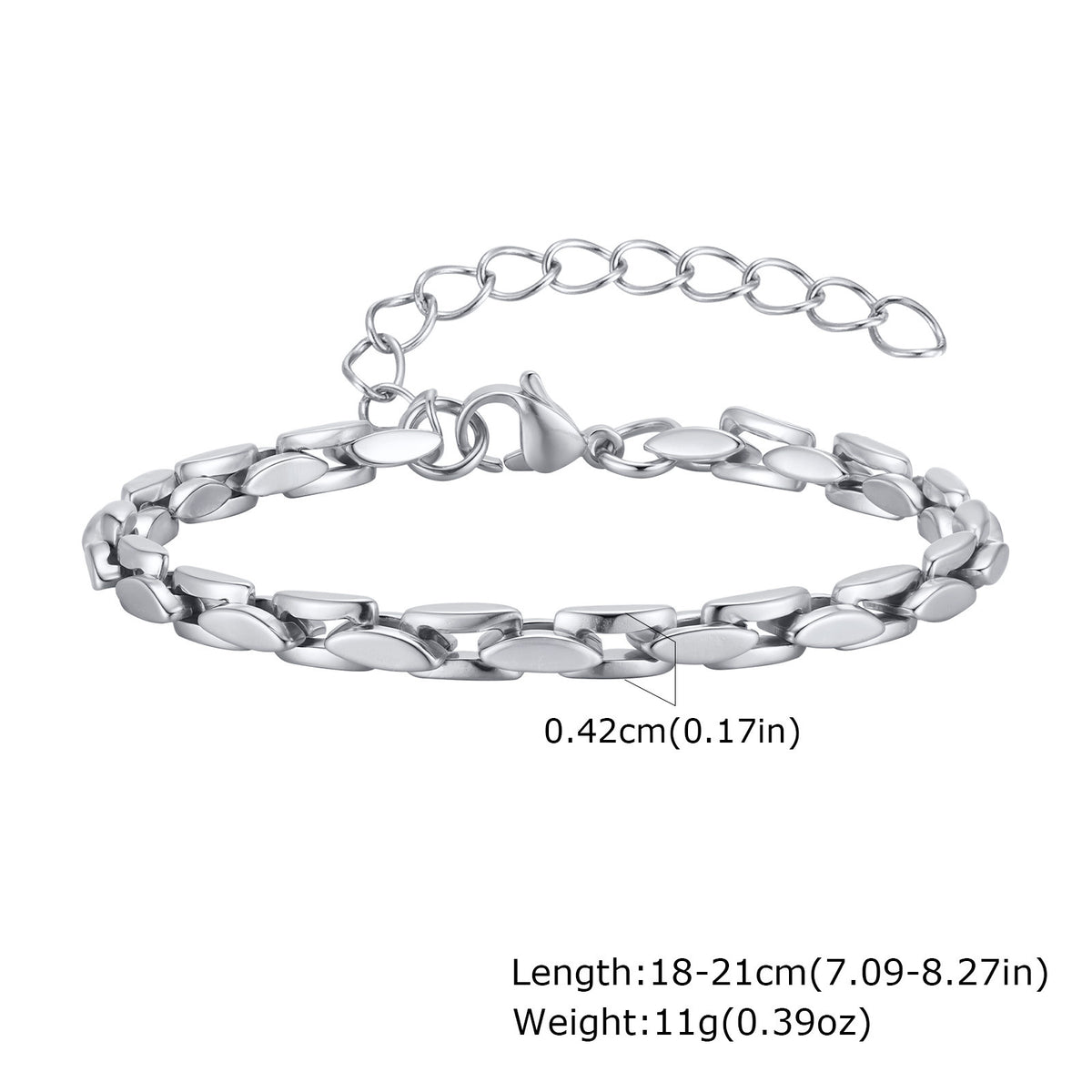 Couple Bracelets Handmade Chain Stainless Steel Bracelet Unisex