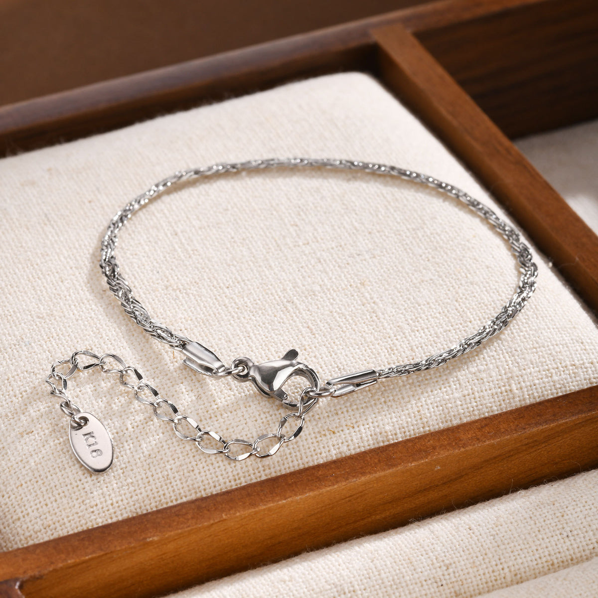 Braided Stainless Steel Bracelet for Women