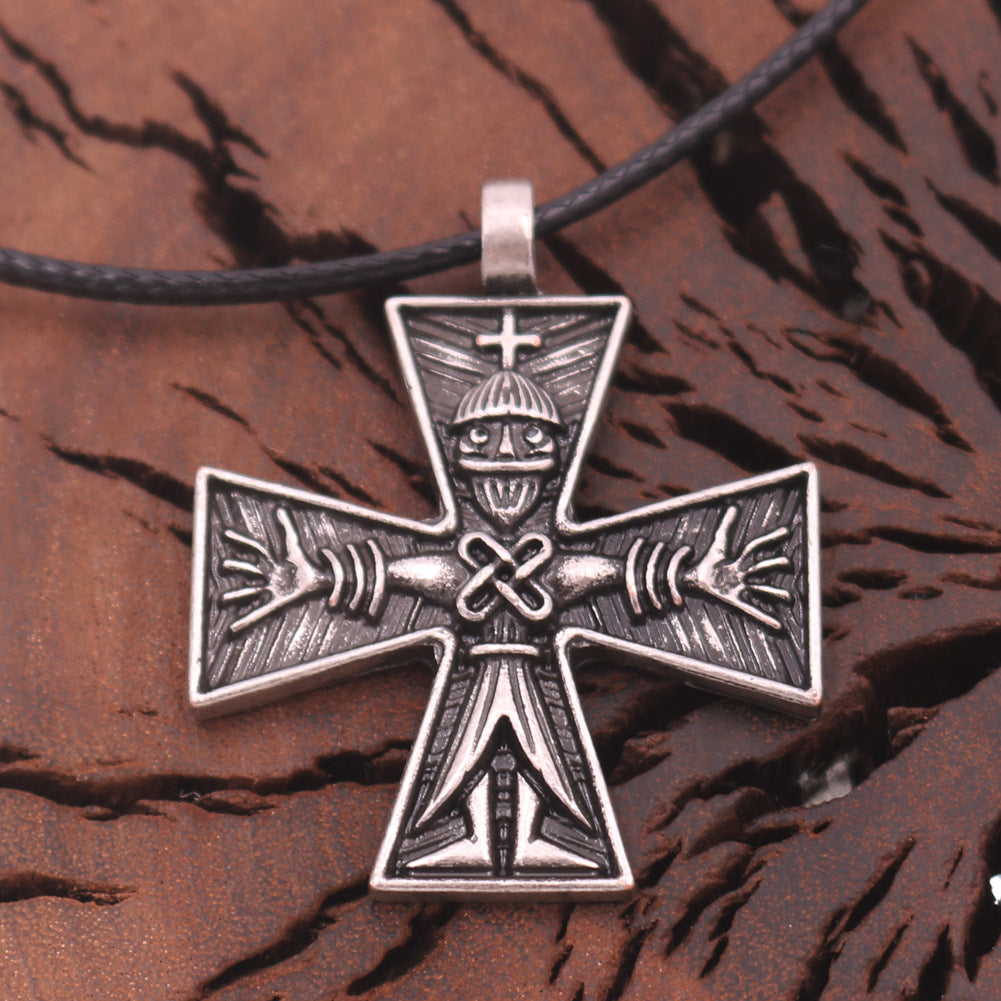 European Street Style Retro Skull Pendant Necklace for Men from Planderful Norse Legacy