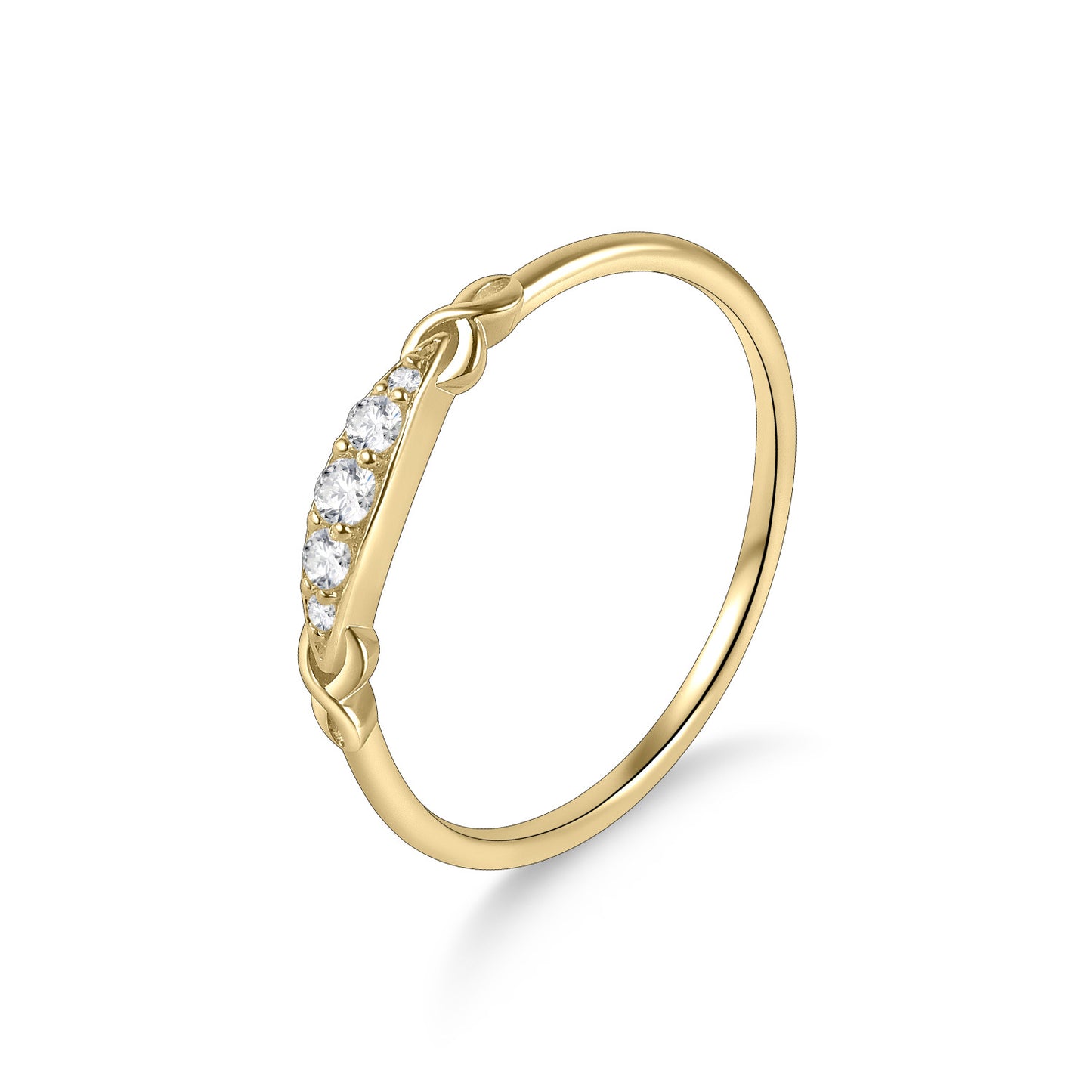 Golden Dawn Series Ring Fashion European American Jewelry S925 Sterling Silver Moissanite Ring Wholesale